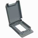 4-3/4-Inch Gray Vertical Weatherproof GFCI Box Cover