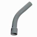 2-1/2-Inch Gray Schedule 40 Conduit Elbow With Belled End
