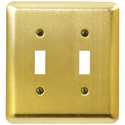 Brushed Brass Steel Wall Plate