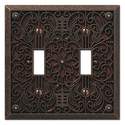 Aged Bronze Cast 2 Wall Plate