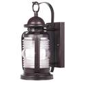Weatherby One-Light Outdoor Wall Lantern, Weathered Bronze Finish