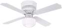 Casanova Supreme 42-Inch White Indoor Ceiling Fan With LED Light Fixture