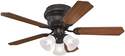 Contempra IV 52-Inch Indoor Ceiling Fan With Dimmable LED Light Fixture