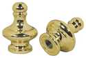 Brass Finish Lamp Knobs, Pack of Two