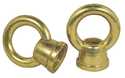 Two 1-Inch Brass Finish Female Loops