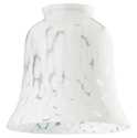 Clear and White Design Glass Bell Shade