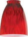 Handblown Temptress Red Glass Shade