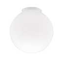 Handblown Gloss White Glass Globe