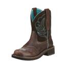 Heritage Dapper Royal Chocolate Fatbaby Toe Women's Western Boot, 10 B