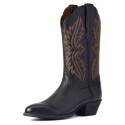 Heritage Black Deertan StretchFit Women's Western Boot, 8 B