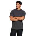 Rebar™ CottonStrong™ Charcoal Heather Pocket Short Sleeve Men's T Shirt, L