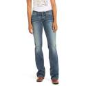 R.E.A.L. Rainstorm Slim Fit Mid Rise Regular Length Bootcut Women's Jeans, 33 in W