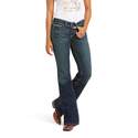 25-Inch Regular Ocean Women's Real Mid Rise Stretch Whipstitch Boot Cut Jean