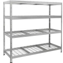 71-Inch X 20-Inch  X 71-Inch  Galvanized Wire Deck Freestanding Shelving Unit