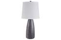 Shavontae Gray Poly Table Lamp, Set Of 2