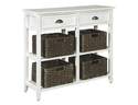 Oslember - White Console Sofa Table
