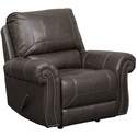 Lawthorn Slate Leather Rocker Recliner