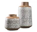 Tan & Black Meghan Vase, Set Of 2