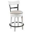 Valebeck White Counter Height Bar Stool