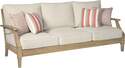 Clare View Beige Outdoor Sofa With Cushions