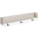 Socalle Light Natural Wall Mounted Coat Rack With Shelf