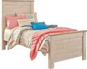 Willowton Whitewash Twin Panel Footboard