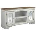 Realyn Antique White & Brown 62-Inch Tv Stand