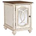 Realyn Antique White & Brown Chairside End Table