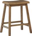 24-Inch Shully Brown Wood Counter Height Bar Stool