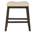 24-Inch Rokane Brown Counter Height Upholstered Bar Stool