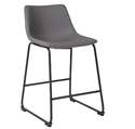 35-Inch Centiar Gray Counter Height Bar Stool