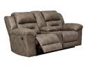 Stoneland Fossil Manual Reclining Loveseat With Console