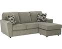 Cascilla Pewter Sofa With Chaise