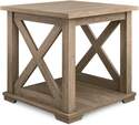 Elmferd Light Brown End Table