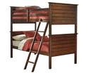 Ladiville Rustic Brown Twin/Twin Bunk Bed Panels