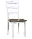 Woodanville White And Brown Dining Room Side Chair