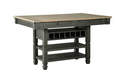 Tyler Creek Black And Gray Counter Height Dining Table