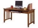 Cross Island 60-Inch Brown Home Office Desk