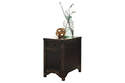 Gavelston Black Chairside End Table