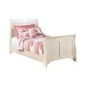 Cottage Retreat Collection Cream Cottage Twin Sleigh Footboard