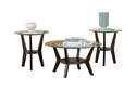 Fantell Dark Brown Occasional Tables, Set Of 3