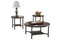 Sandling Rustic Brown Occasional Tables, Set Of 3