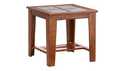 Toscana Rustic Brown Square End Table