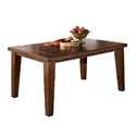 Larchmont - Burnished Dark Brown Rectangular Dining Room Table