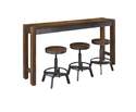 Torjin Brown & Gray Table Center With 3 Stools, 4-Piece Set