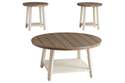 3-Piece Bolanbrook Two-Tone Table Set