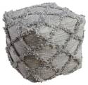 Adelphie Natural & Gray Pouf