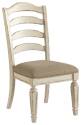 Realyn Chipped White Dining Upholstered Side Chair