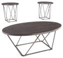 Neimhurst  Dark Brown Occasional Table Set