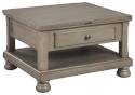 Lettner Gray Rectangular Lifttop Cocktail Table